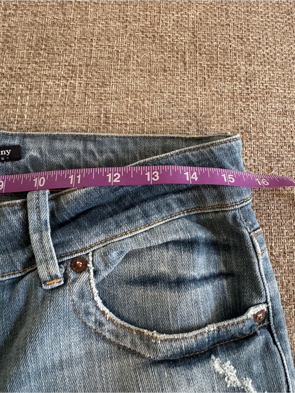 Polo Jeans Co Ralph Lauren Women’s Cuffed Distressed Jeans Size 31 Y2K - Picture 8 of 10